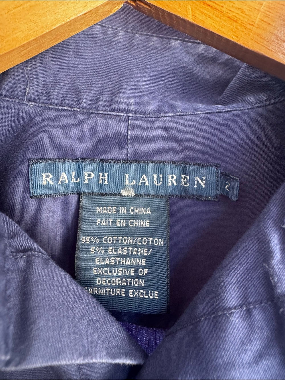 Ralph Lauren Dark Navy Shirt with Label Detail